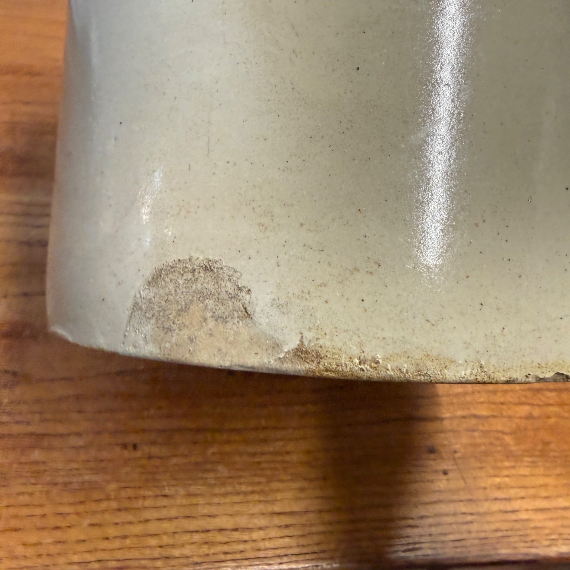 Antique Alexis Pottery 3 Gallon Stoneware Crock Illinois Primitive