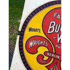 Vintage Early 1900s Buckwheat Flour Wright's Mills Berlin Wisconsin Wis WI Label