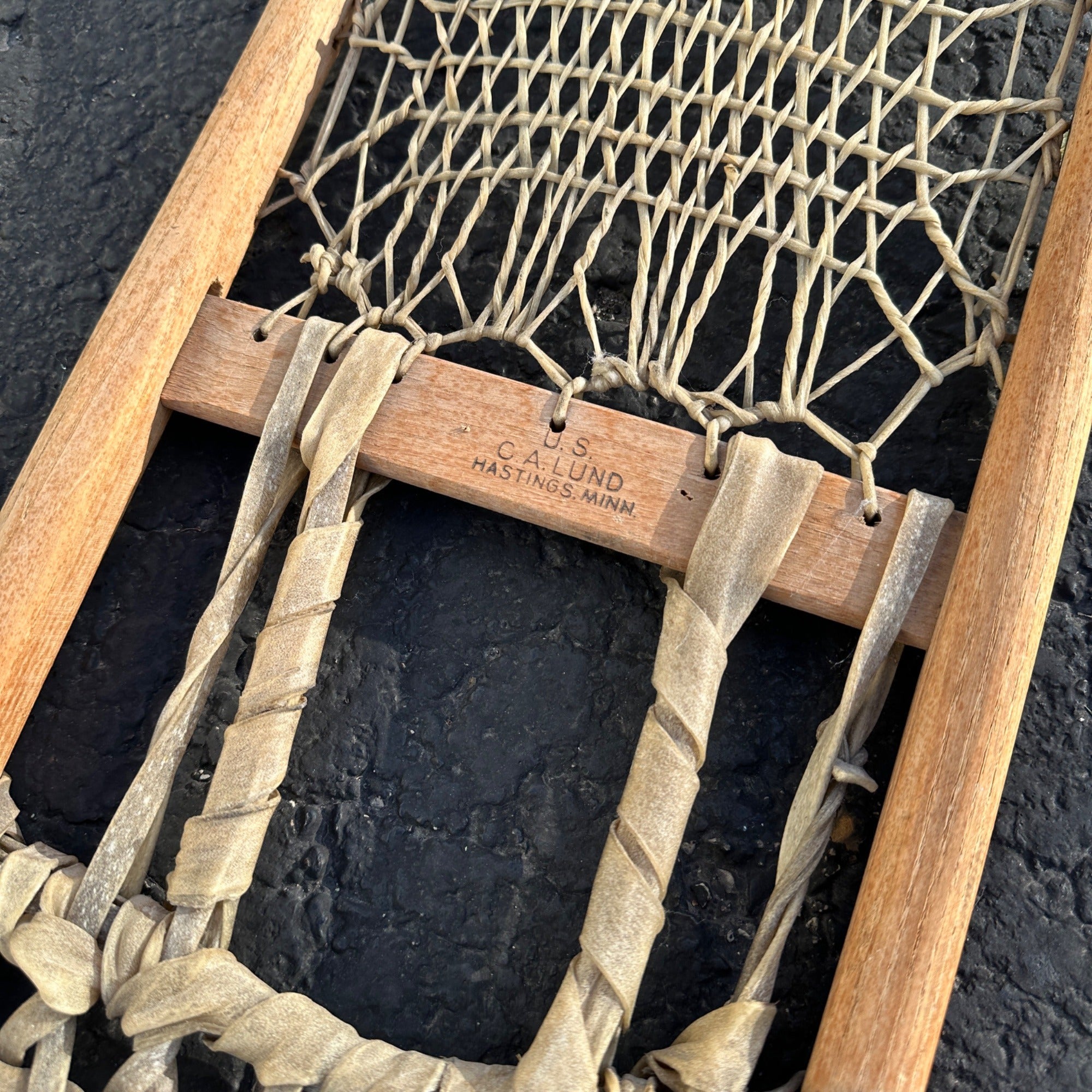 Vintage WW2 Era Long Rustic Snow Shoes Winter Decor