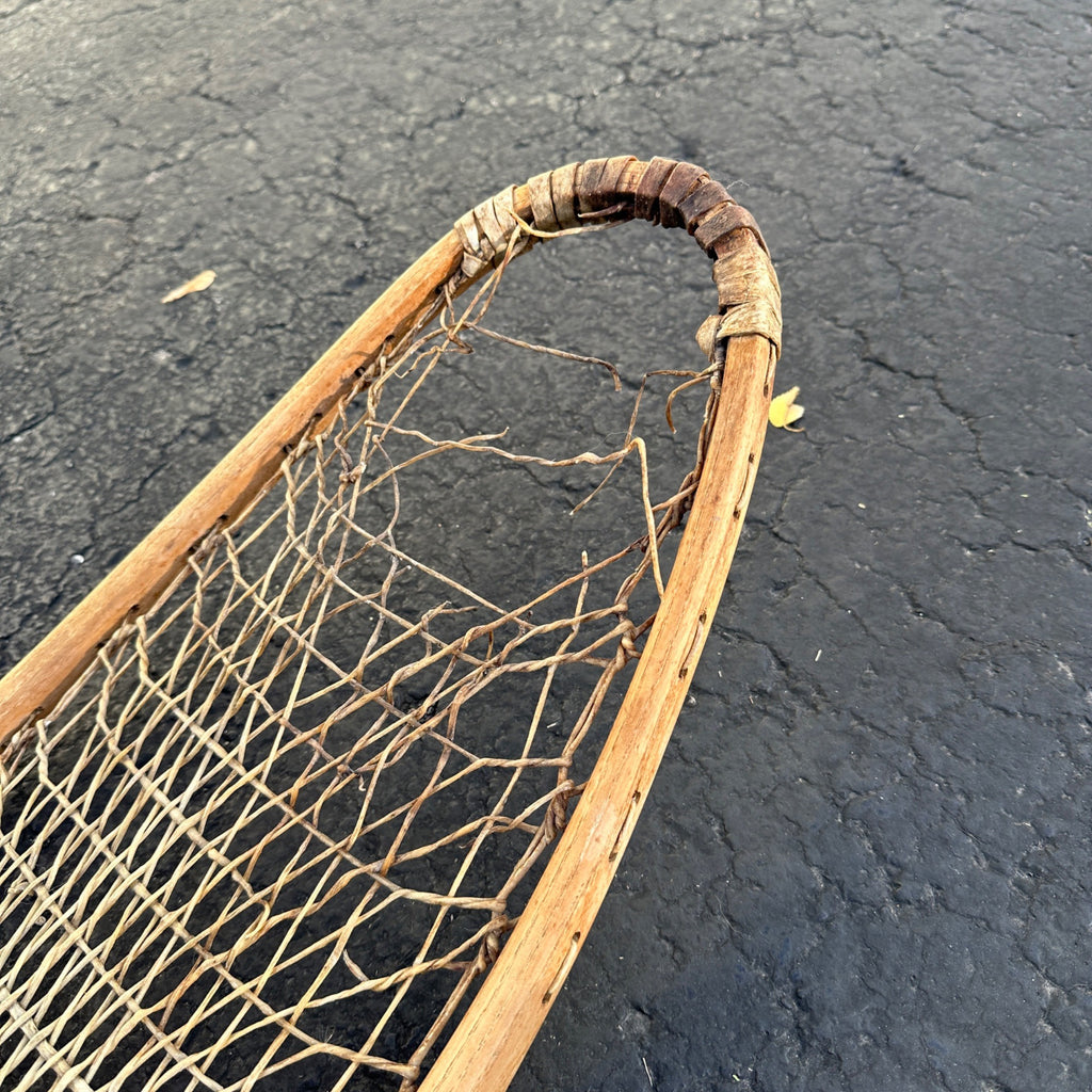 Vintage WW2 Era Long Rustic Snow Shoes Winter Decor