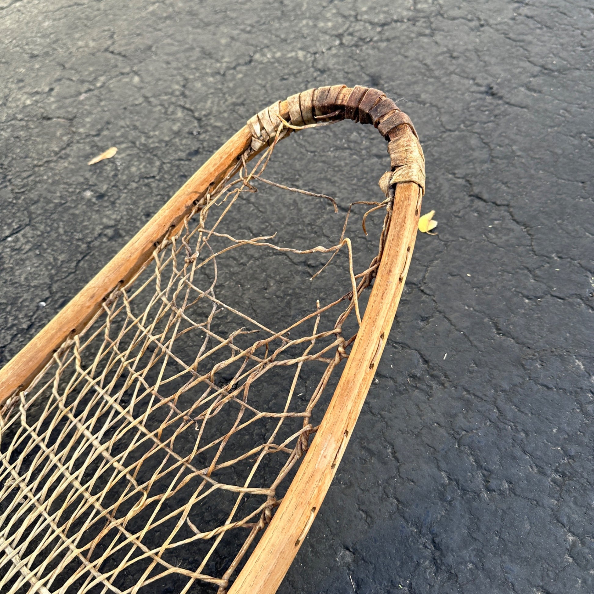 Vintage WW2 Era Long Rustic Snow Shoes Winter Decor