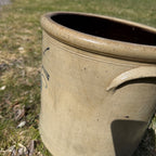 1800s Antique 4 Gallon Salt Glaze Stoneware Red Wing Beesting Target  Crock Cobalt Decorated
