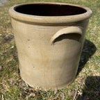 1800s Antique 4 Gallon Salt Glaze Stoneware Red Wing Beesting Target  Crock Cobalt Decorated