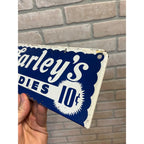Vintage 1950s Farley's Candies Candy Store Advertising Rack Metal Sign
