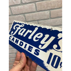 Vintage 1950s Farley's Candies Candy Store Advertising Rack Metal Sign