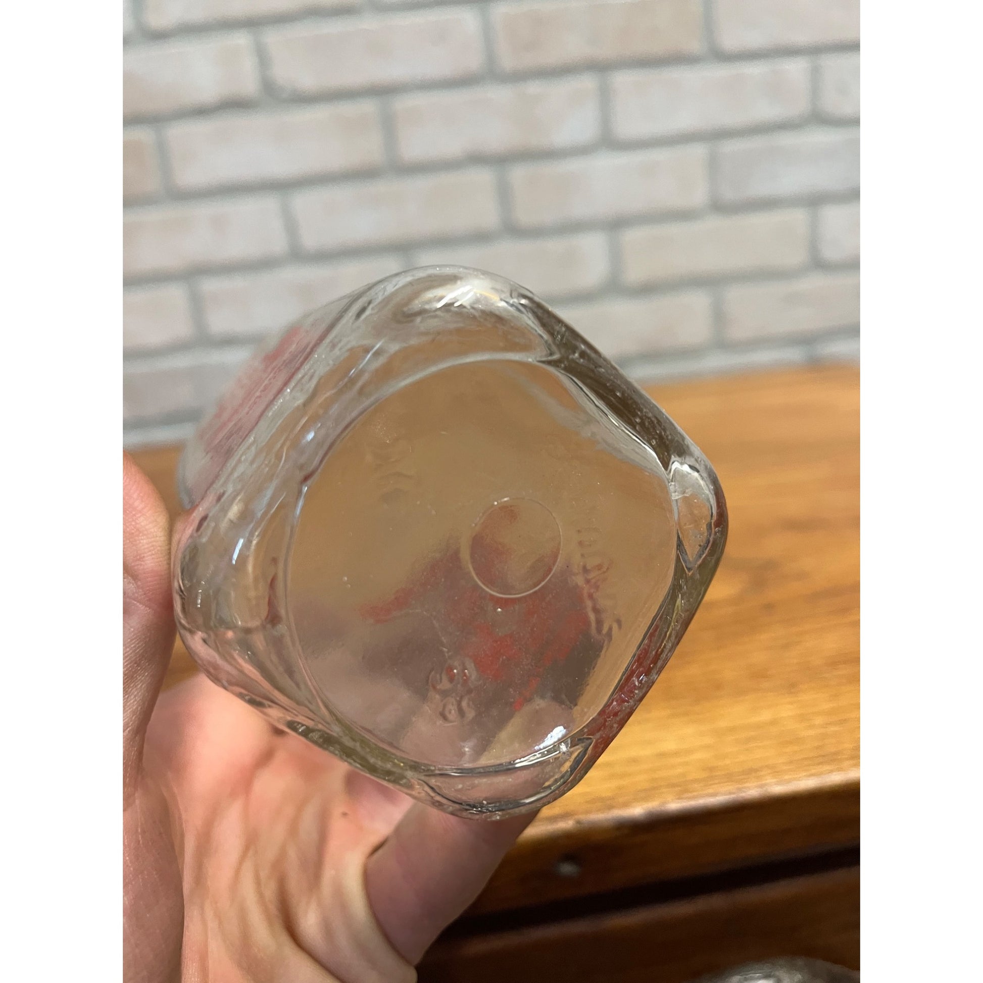 Vintage Red Pyro Pint Milk Bottle Lakeland Dairy Iron Mountain, Mich