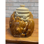 Vintage McCoy Honey Bear Cookie Jar Sleeping Bear Honey Pot Bees # 143 USA