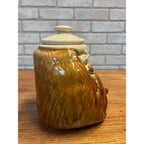 Vintage McCoy Honey Bear Cookie Jar Sleeping Bear Honey Pot Bees # 143 USA