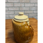Vintage McCoy Honey Bear Cookie Jar Sleeping Bear Honey Pot Bees # 143 USA
