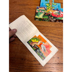 Vintage Aesop's Fables Picture Cubes Children's Puzzle Game and Story Booklet In Wooden Storage Box Complete China Circa 1965
