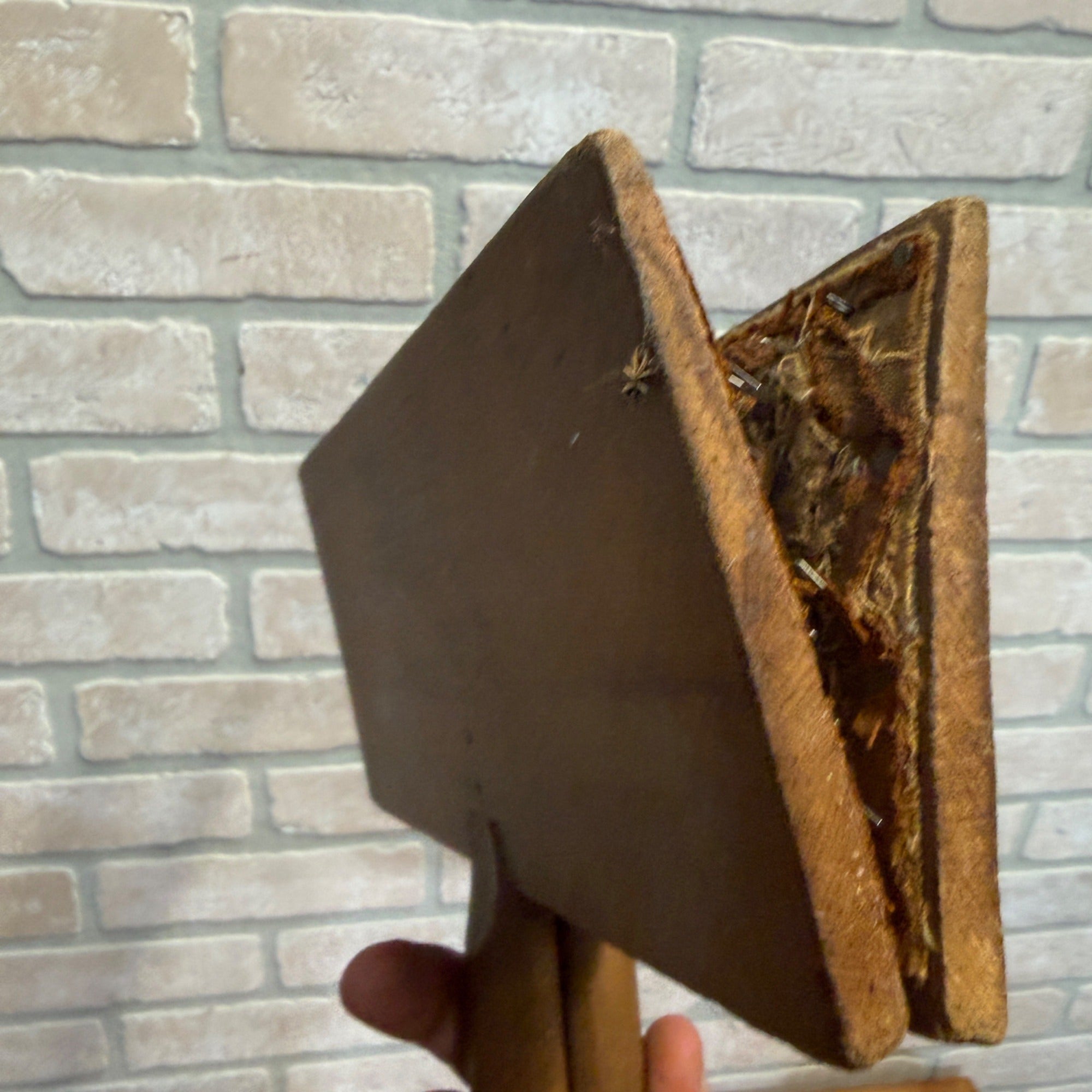 Antique Whittemore Wool Carder Wood Tool Primitive Farmhouse Tool