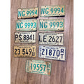 Vintage Large Lot (9) Illinois License Plates 1970s-1980s Land of Lincoln Motto