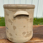 Antique 3 Gallon Hermann Milwaukee Wisconsin Stoneware Crock Salt Glaze