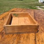 Vintage Land O' Lakes Lake to Lake Wooden Advertising Dairy Crate Dovetail Box