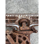 RARE Antique F.E. Myers Sure Grip Cast Iron Farm Hay Trolley Barn Equipment