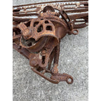 RARE Antique F.E. Myers Sure Grip Cast Iron Farm Hay Trolley Barn Equipment