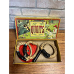 Vintage c1930s Quoits Ring Toss Game w/ Original Box - MIlton Bradley