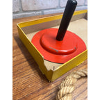 Vintage c1930s Quoits Ring Toss Game w/ Original Box - MIlton Bradley