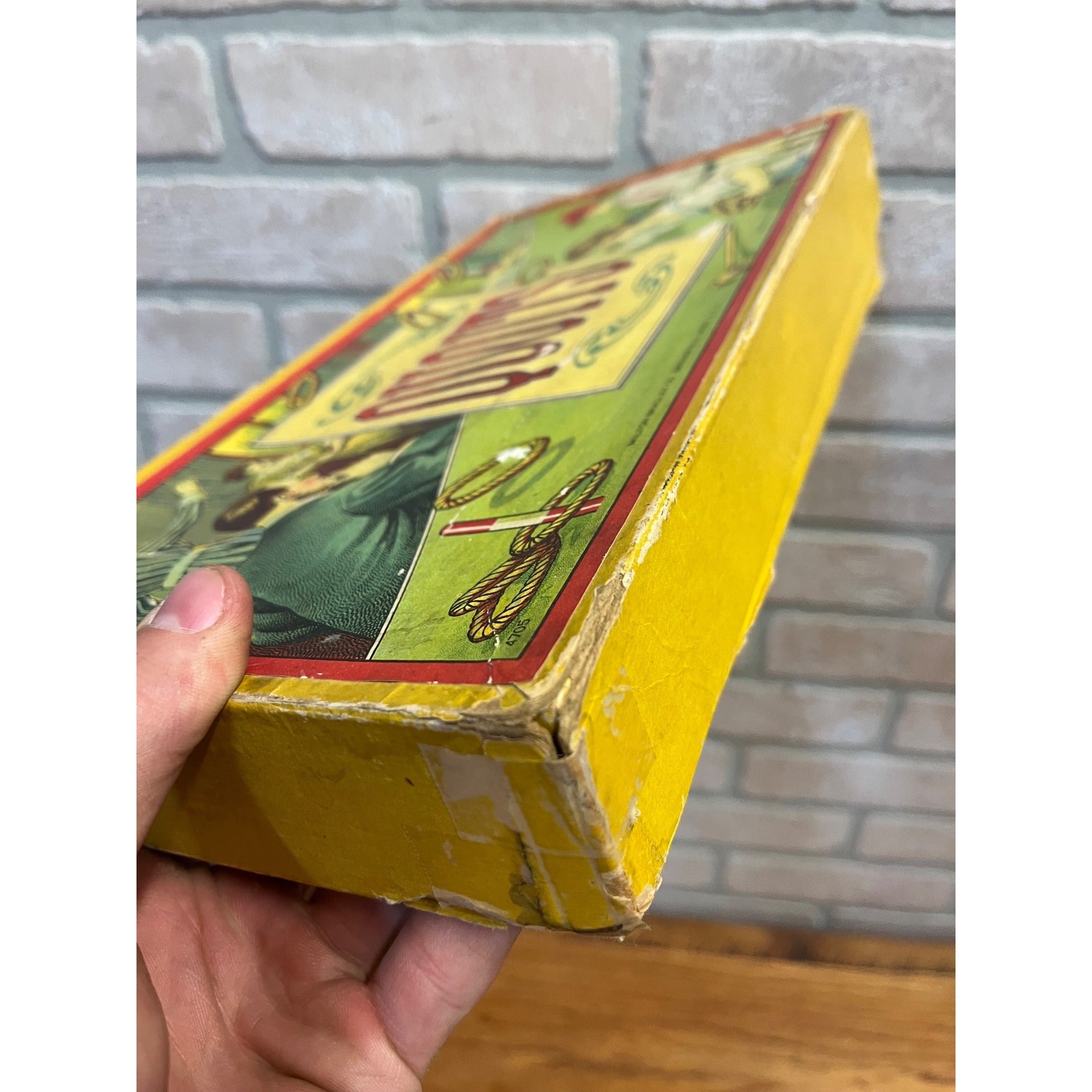 Vintage c1930s Quoits Ring Toss Game w/ Original Box - MIlton Bradley