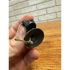 Antique Miniature Cast Iron Dollhouse Candlestick Telephone Phone 1.75"