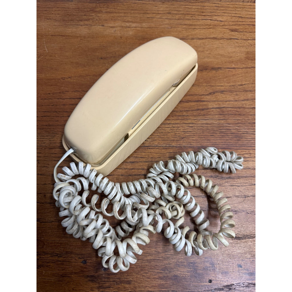 Vtg AT&T Trimline 210 Telephone 1988 Push Button Ivory Desk/Wall Mount Untested