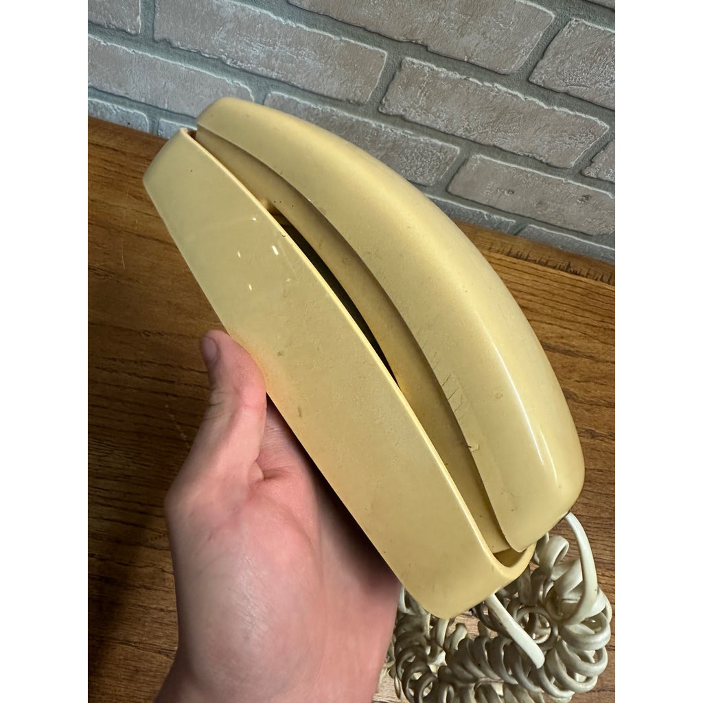 Vtg AT&T Trimline 210 Telephone 1988 Push Button Ivory Desk/Wall Mount Untested