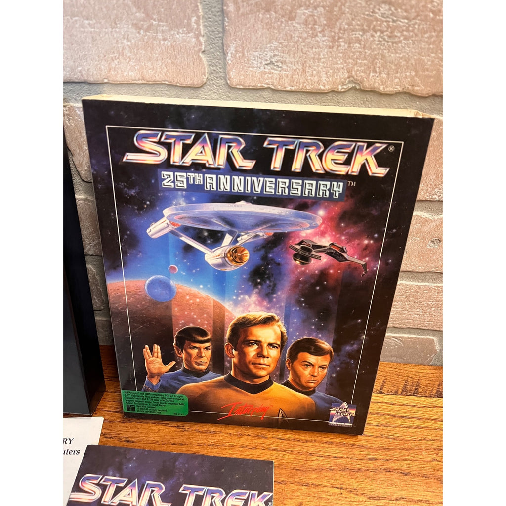 Star Trek 25th Anniversary PC Game IBM Tandy DOS 5.25 Floppy Disks Interplay CIB