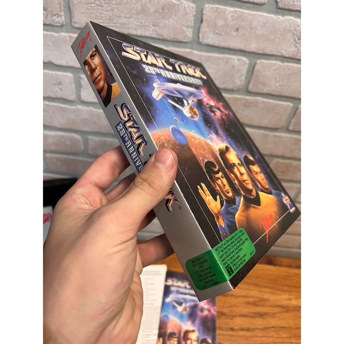 Star Trek 25th Anniversary PC Game IBM Tandy DOS 5.25 Floppy Disks Interplay CIB
