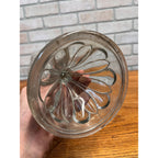 Antique Vintage Glass Pedestal 9" Kerosene Oil Lamp - No Burner - 7/8" Thread