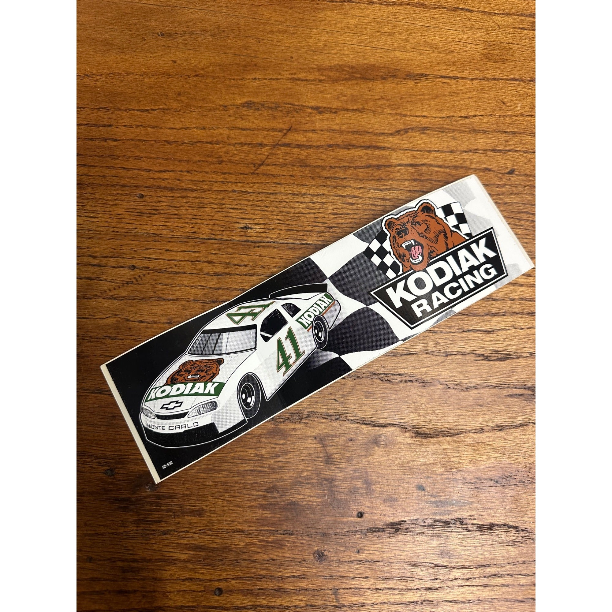 KODIAK RACING #41 NASCAR Monte Carlo Vintage Bumper Sticker Decal Steve Grissom