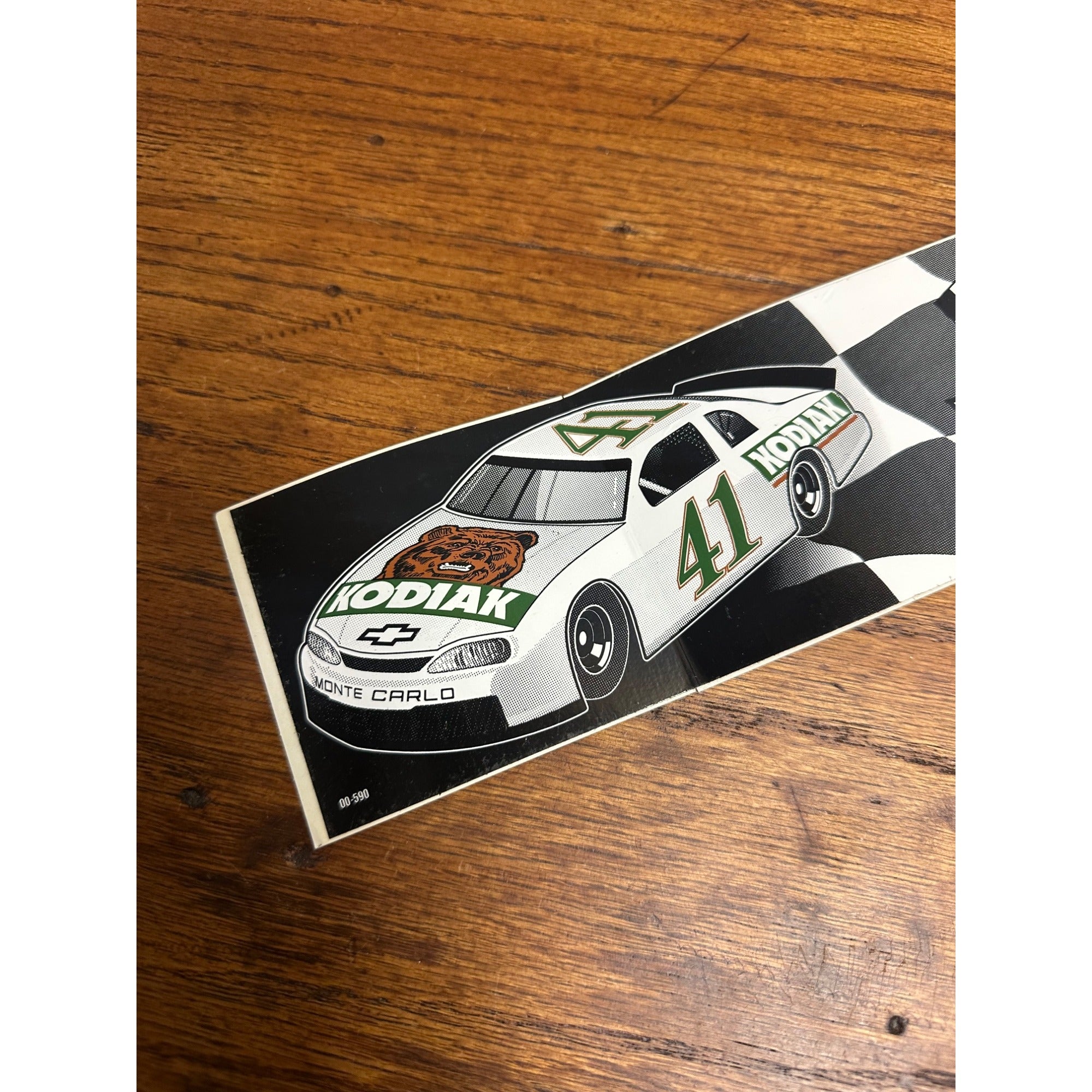KODIAK RACING #41 NASCAR Monte Carlo Vintage Bumper Sticker Decal Steve Grissom