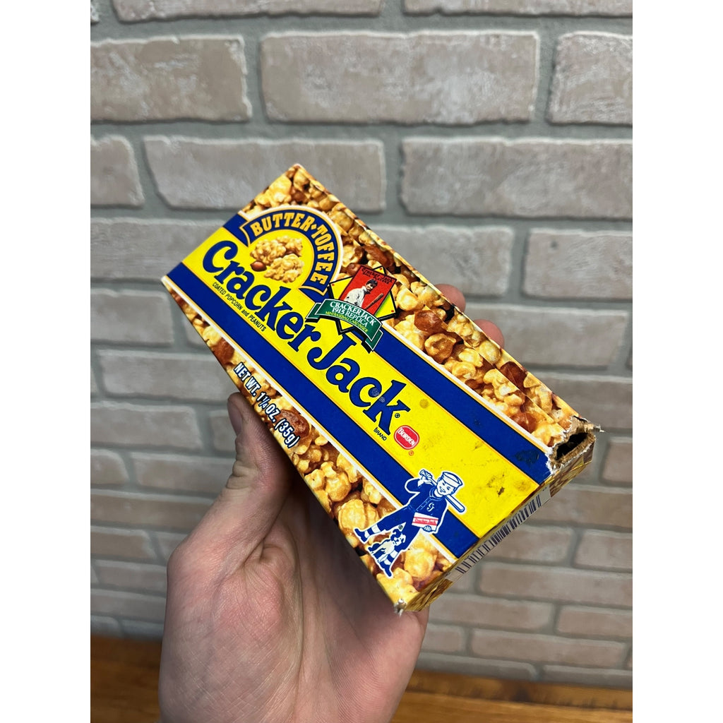 Vintage Cracker Jack Box 1991 Butter Toffee Unopened Box 1915 Baseball Card