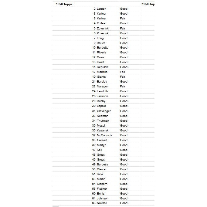 Vintage HUGE Lot 1950s Baseball Cards Topps & Bowman -- Fillers (650 Cards)