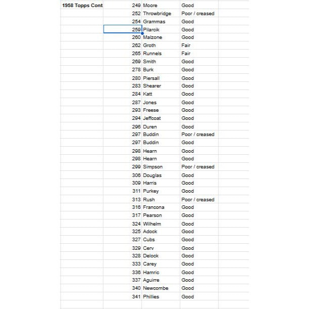 Vintage HUGE Lot 1950s Baseball Cards Topps & Bowman -- Fillers (650 Cards)