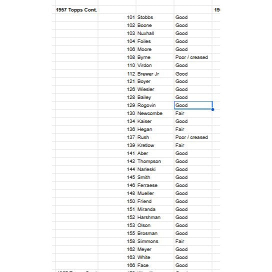 Vintage HUGE Lot 1950s Baseball Cards Topps & Bowman -- Fillers (650 Cards)
