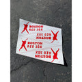 Vintage 1970s Boston Red Sox MLB Pennants Uncut Sheet of 4 Baseball Felt Banner