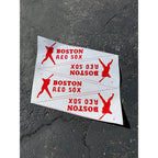 Vintage 1970s Boston Red Sox MLB Pennants Uncut Sheet of 4 Baseball Felt Banner