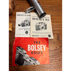 Vintage Bolsey 35MM Model B2 Synchromatic Film Camera With Wollensack 44MM F/32 Lens, Flash & Leather Carrying Case Circa 1949