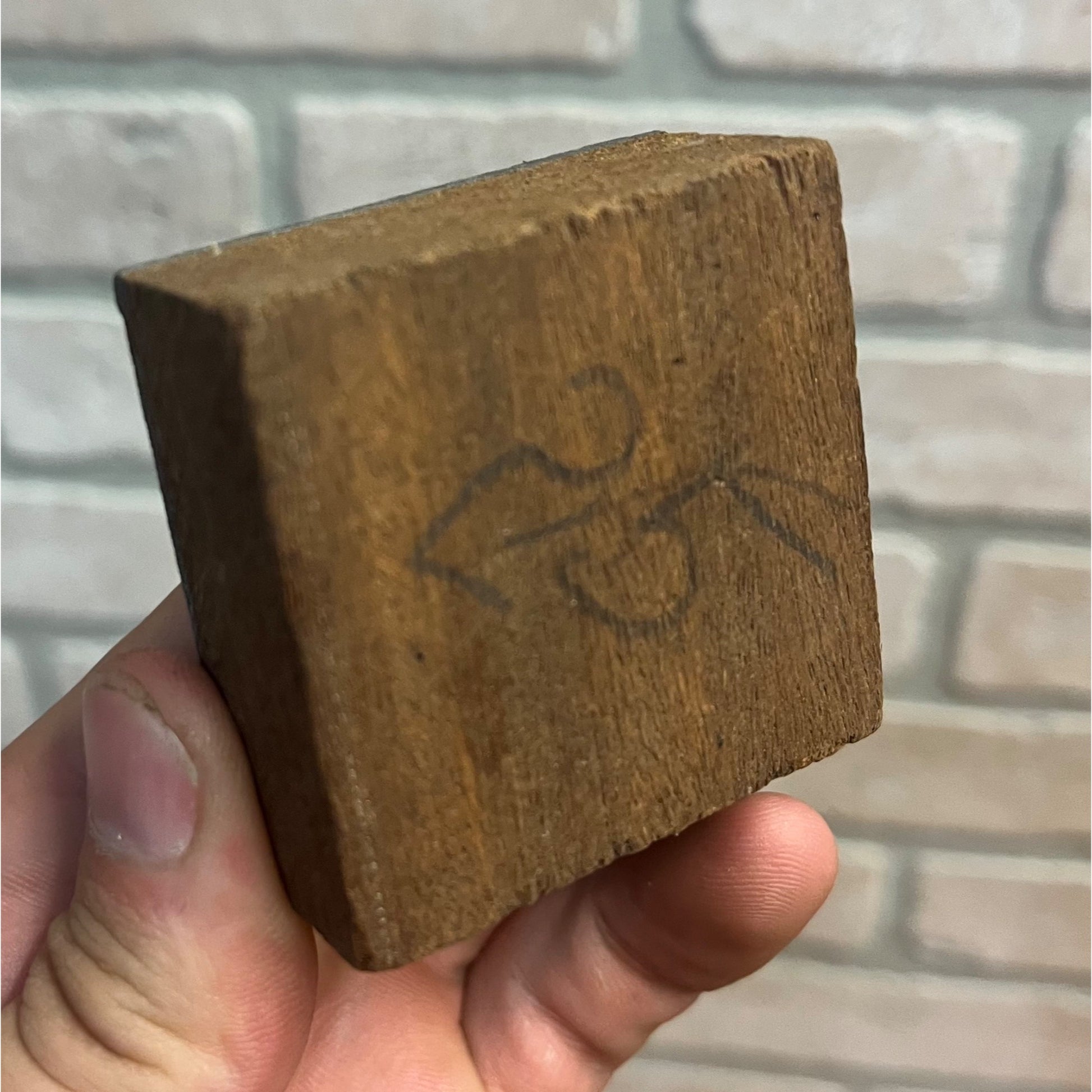 Vintage Letterpress Printing Block Old King Coal Advertising Copper