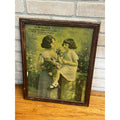 Vintage Schlack Advertising Litho Framed Meats Philadelphia Victorian Print