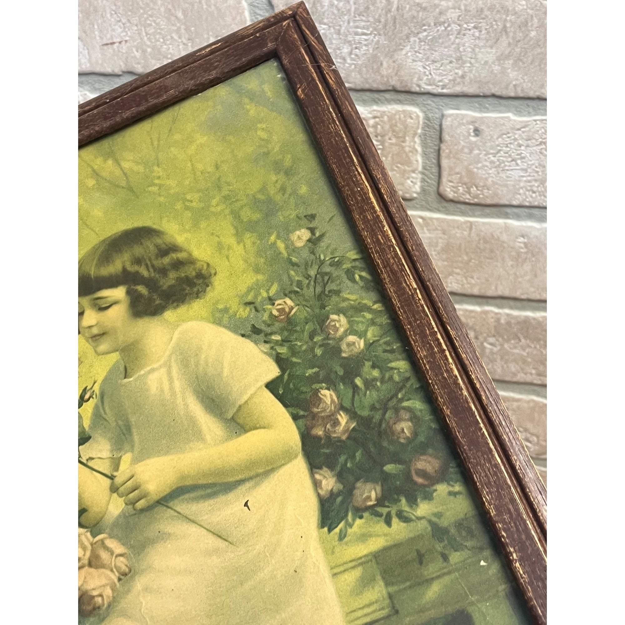 Vintage Schlack Advertising Litho Framed Meats Philadelphia Victorian Print