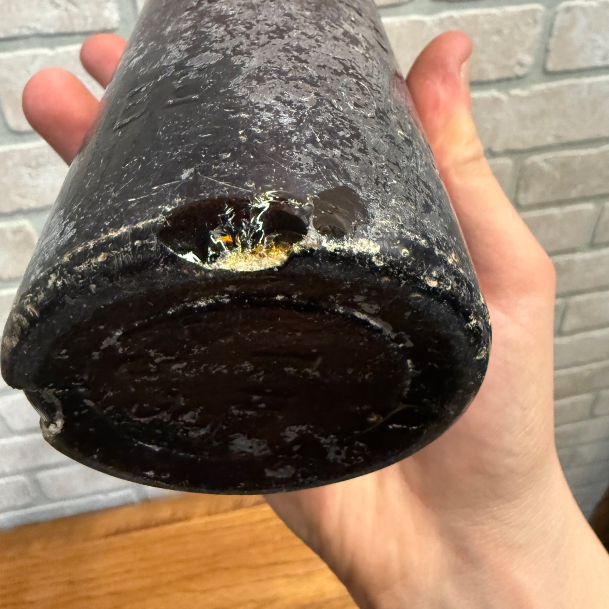 Antique Amber E.L. Husting Milwaukee Wisconsin Beer Bottle C.C.G.Co As-Is