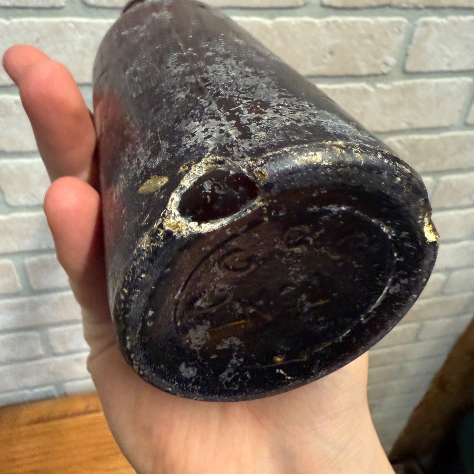 Antique Amber E.L. Husting Milwaukee Wisconsin Beer Bottle C.C.G.Co As-Is