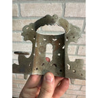 Antique Crescent USA Toy Cast Iron Stove Top Back Vent Pipe Ornate Piece / Part