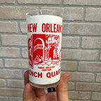 Vintage Drinking Glass New Orleans, Louisiana French Quarter Attractions Hazel Atlas