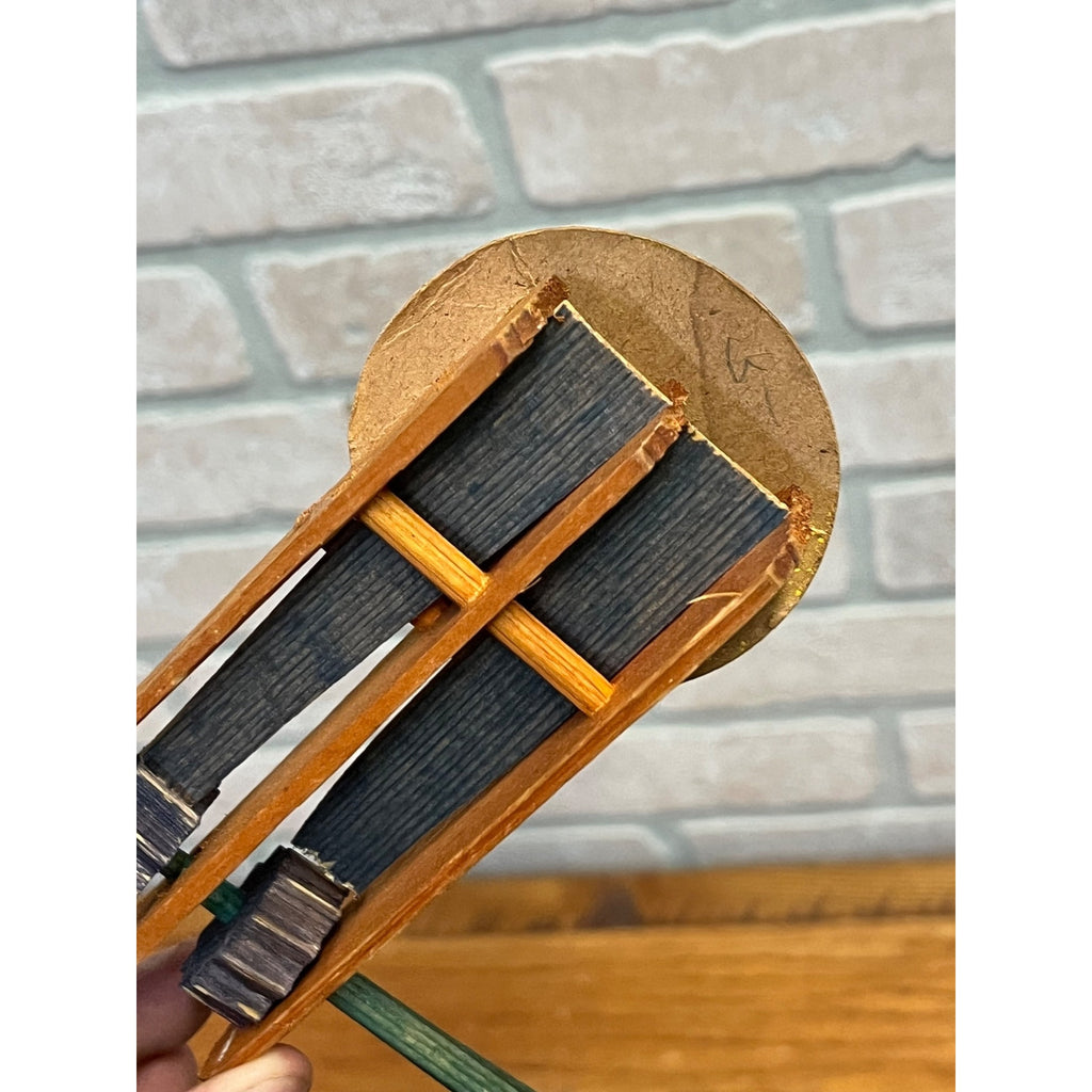 Antique 1920s German Halloween Ratcheting Wooden Noisemaker JOL Jack O'Lantern