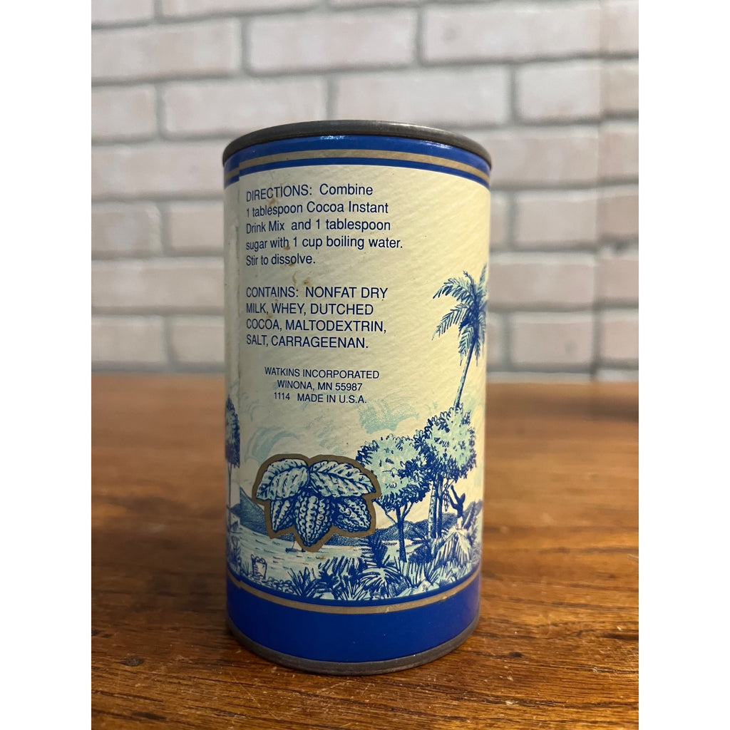 Vintage Watkins Instant Cocoa Drink Mix Unopened Can Advertising Kitchen