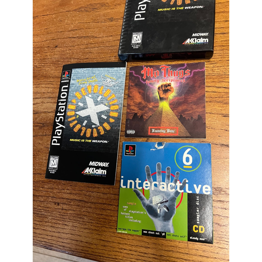 Revolution X Long Box Version Sony PlayStation PS1 1996 Replacement Box & Manual