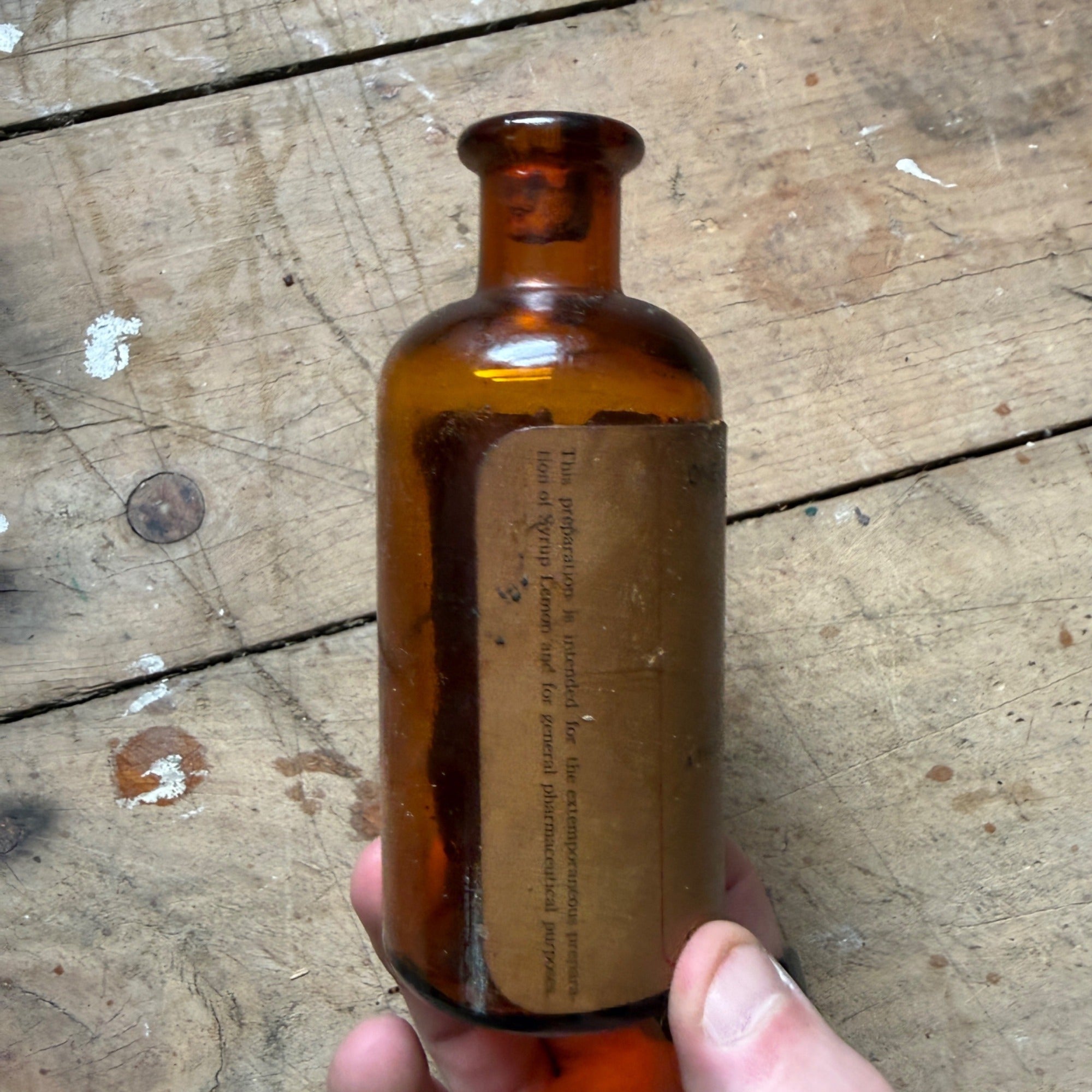 Vintage Eli Lilly Lemon Soluble Fluid No 289 Pharmacy Drug Store Compound Bottle