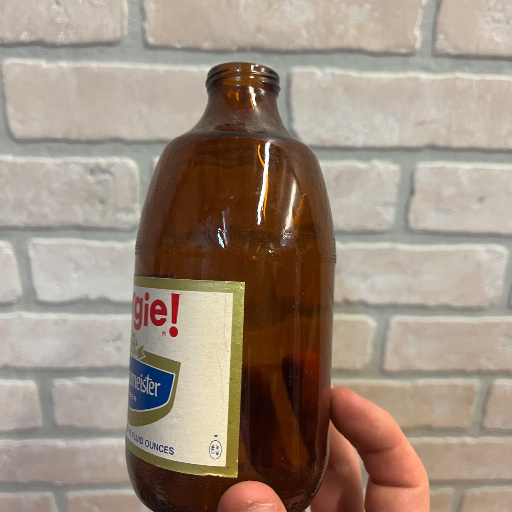 Vintage Burgie Burgermeister Shorty 12oz Glass Beer Bottle Hamms